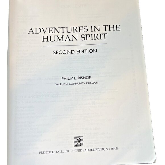Adventures in the Human Spirit 2nd Ed. 0137273061 Philip E Bishop Paperback Book - Picture 3 of 6